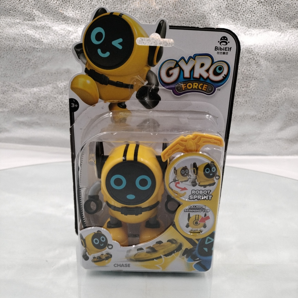 Gyro Force Robot Spinning Battle & Gyroscope Pull String (Beyblade Type)